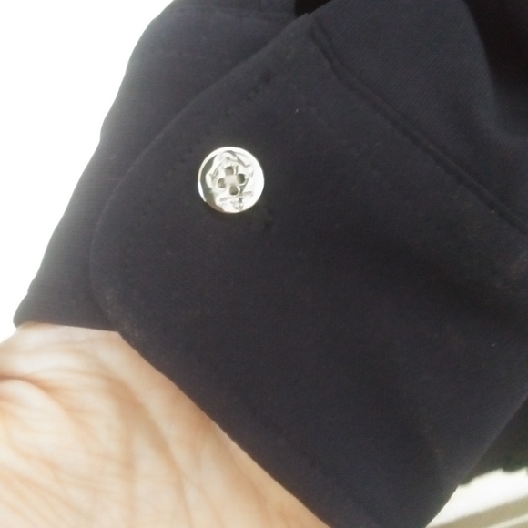 Lauren Ralph Lauren Navy Blue Wrap Dress - Picture 2 of 14